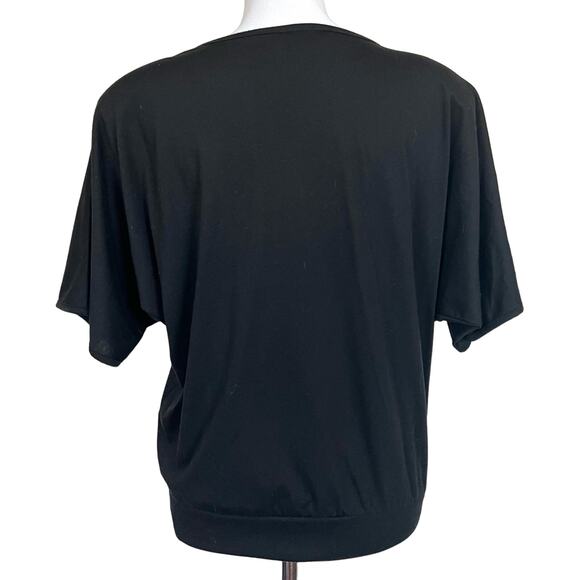 Vintage 80s 90s Women’s Top Embellished Seauin Beads Shoulder Pads Uno Una Sz L - Picture 7 of 9